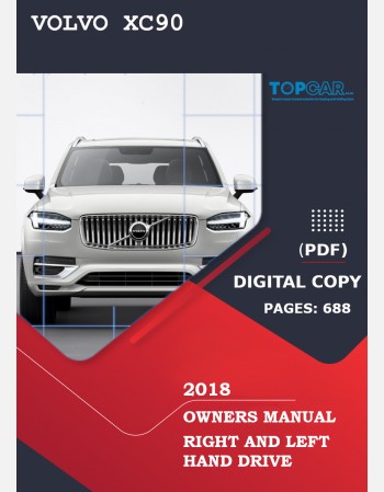 2018 volvo xc90 owners manual lhd&rhd
